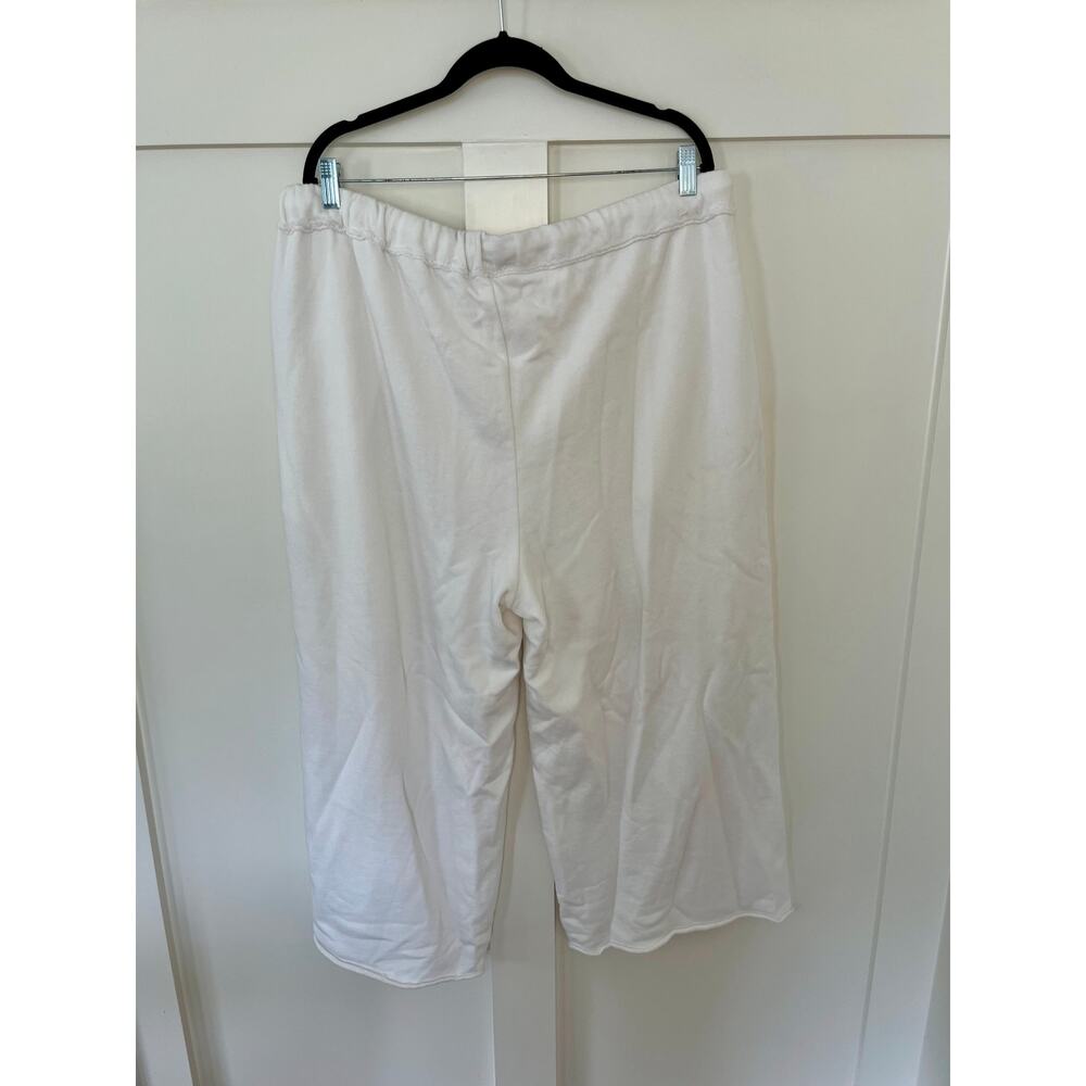 NEW NWT Eileen Fisher Organic Cotton Wide Leg Crop Pant White Size 1X - Picture 3 of 6
